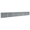 vidaXL Canteiro elevado de jardim 600x80x77cm a&ccedil;o galvanizado cinzento