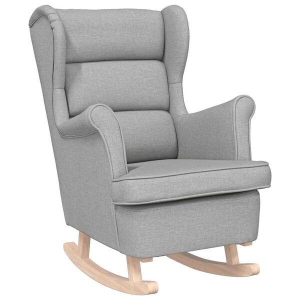 vidaXL Cadeira de baloi&ccedil;o 74x90x102 cm tecido cinzento-nublado