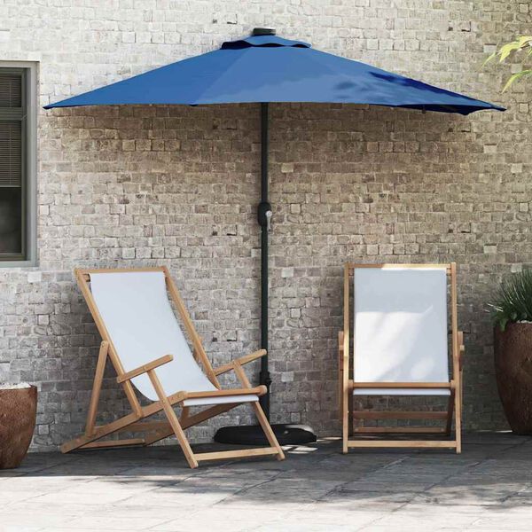 vidaXL Guarda-sol de Jardim Azul Azur 294 x 150 x 223 cm