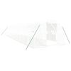 vidaXL Estufa com estrutura de a&ccedil;o 36 m&sup2; 12x3x2 m branco