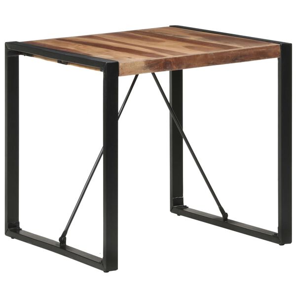 vidaXL Mesa de jantar 80x80x75 cm madeira maciça