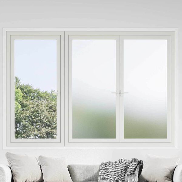vidaXL Pel&iacute;cula para janela fosca 90x1000 cm PVC branco