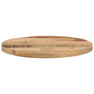vidaXL Tampo de mesa redondo Ø50x1,5cm madeira mangueira áspera maciça