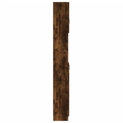vidaXL Armário WC 32x25,5x190 cm derivados de madeira carvalho fumado