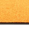 vidaXL Tapete de porta lavável 90x120 cm laranja