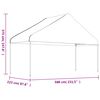 vidaXL Gazebo com telhado 20,07x5,88x3,75 m polietileno branco