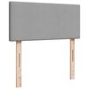 vidaXL Cama com molas/colch&atilde;o 80x200 cm tecido cinza-claro