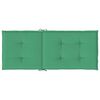 vidaXL Almofad&otilde;es para cadeiras altas de jardim 4 pcs tecido verde