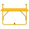 vidaXL Mesa Suspensa para Varanda Amarelo 60 x 39 x 65 cm Aço