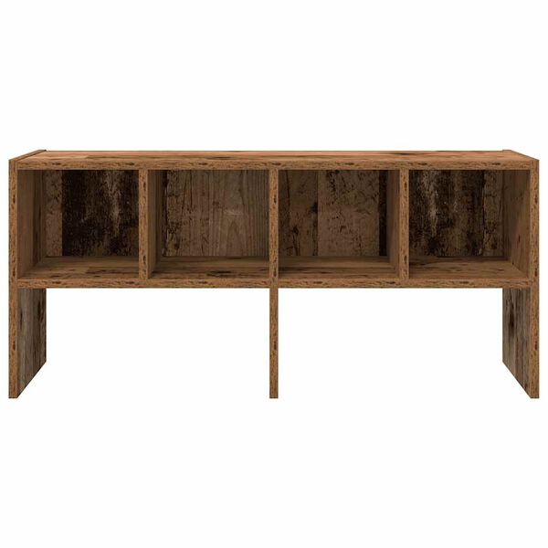 vidaXL Sapateira empilháveis 89,5x30x40 cm madeira velha