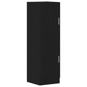 vidaXL Arm&aacute;rio de cozinha 38x41,5x131,5 cm derivados de madeira preto