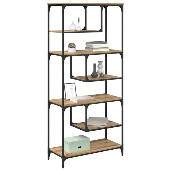 vidaXL Estante carvalho artisiano 81 x 36 x 176 cm Madeira processada