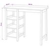 vidaXL Conjunto de bar 3 pcs MDF preto