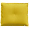 vidaXL Travesseiro para Costas Amarelo 60 x 50 cm
