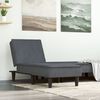 vidaXL Chaise longue veludo cinzento-escuro