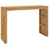 vidaXL Mesa consola 110x35x75 cm madeira maci&ccedil;a teca