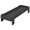 vidaXL Tr&oacute;feu de Alimenta&ccedil;&atilde;o para Frangos Preto 80 x 28 x 13.5 cm