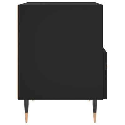 vidaXL Mesa de cabeceira 40x35x47,5 cm derivados de madeira preto