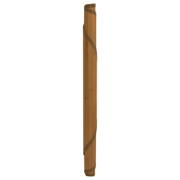 vidaXL Tapete redondo 100 cm bambu castanho