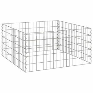 vidaXL Compostor Quadrado 100 x 100 x 50 cm Ferro
