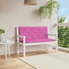 vidaXL Almofadões p/ banco de jardim 2 pcs 120x50x7 cm tecido rosa