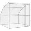 vidaXL Canil de Cachorro Prateado 2 x 2 x 2 m A&ccedil;o galvanizado