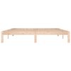 vidaXL Estrutura de cama super king 180x200 cm madeira maci&ccedil;a