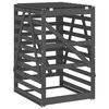 vidaXL Abrigo p/ caixote do lixo 84x90x128,5 cm pinho maciço cinzento