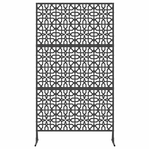 vidaXL Protetor de Privacidade Preto Aço