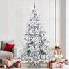 vidaXL &Aacute;rvore de Natal Articulada Artificial Branco 240 cm PVC e A&ccedil;o