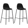 vidaXL 3 pcs conjunto de bar tecido preto
