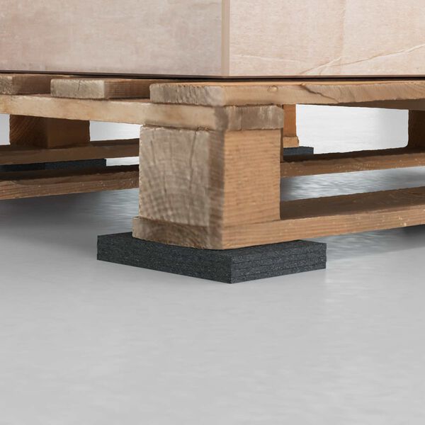 vidaXL Almofada de Borracha Preto Borracha