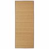 Tapete retangular bambu 120 x 180 cm castanho
