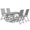 vidaXL 5 pcs conjunto de jantar jardim madeira ac&aacute;cia maci&ccedil;a