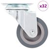 vidaXL 32 pcs rodas girat&oacute;rias 50 mm