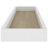 vidaXL Prateleiras parede Loggia 2 pcs 80x15x4cm MDF carvalho e branco