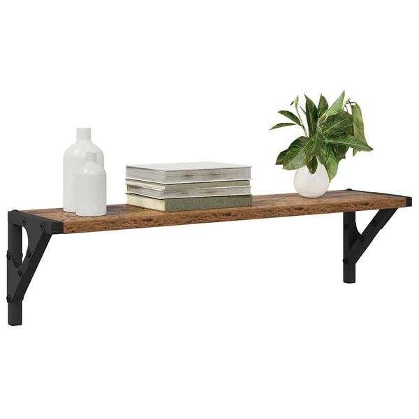 vidaXL Prateleiras de Parede 2 pcs Madeira Antiga 60 x 15 x 15,5 cm