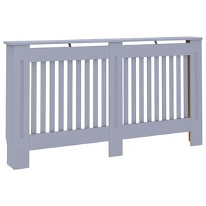 vidaXL Cobertura de radiador 152x19x81,5 cm MDF antracite
