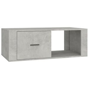 vidaXL Mesa de centro 100x50,5x35 cm derivados madeira cinza cimento