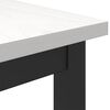 vidaXL mesa Branco 100 x 50 x 77 cm Madeira de Engenharia e A&ccedil;o