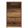 vidaXL Mesa-de-cabeceira com gaveta Madeira Antiga 40 x 30 x 467 cm