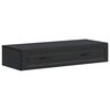 vidaXL Mesa Lateral de Parede Preto 87,5 x 34,5 x 17 cm