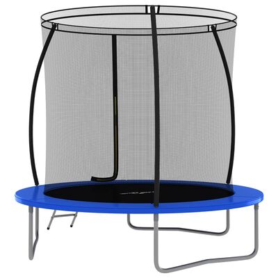 vidaXL Conjunto de trampolim redondo 244x55 cm 100 kg