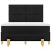 vidaXL Cama Box com colch&atilde;o com cabeceira Preto 160 x 200 cm tecido