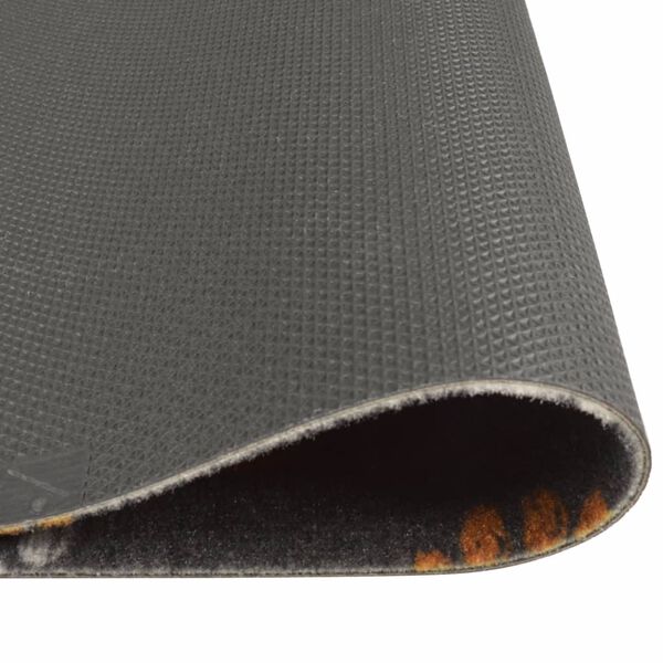 vidaXL Tapete de cozinha lav&aacute;vel 60x180 cm veludo padr&atilde;o patinhas