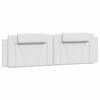 vidaXL Estrutura de cama Viana sem colch&atilde;o 180x200 cm couro artificial branco