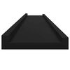 vidaXL Prateleiras de parede 4 pcs 115x9x3 cm preto