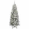 vidaXL Árvore de Natal Artificial com 300 LEDs Branco 210 cm