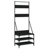 vidaXL Bengaleiro c/ arruma&ccedil;&atilde;o de cal&ccedil;ado 70x40x184 cm preto