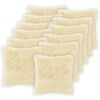 vidaXL Capa almofada 12 unid. HEERLEN Creme 45 x 45 cm Fleece PV